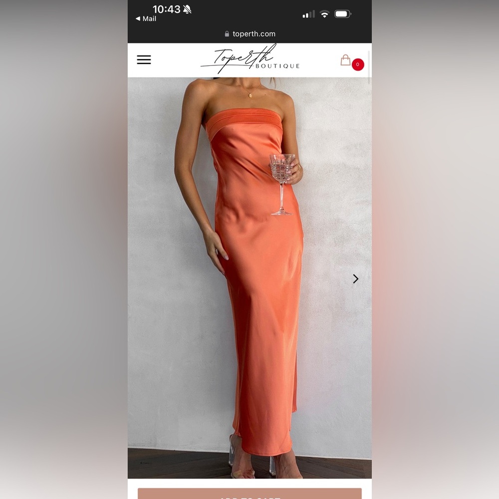 Toperth Solid Satin Folded Over Bust Maxi Dress